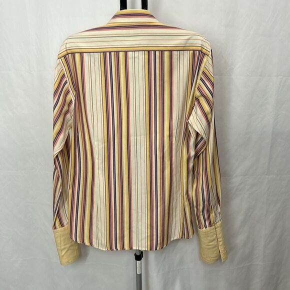 Ted Baker Striped Long Sleeve Button Up Shirt Ted 5 US 10/12 - Picture 8 of 8